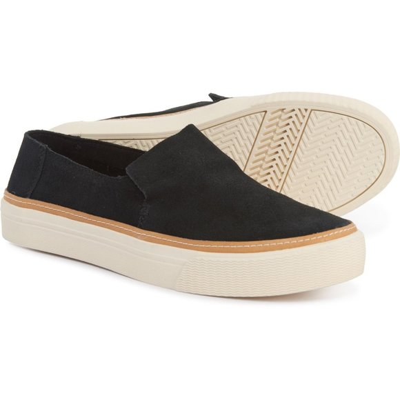 Toms Shoes - TOMS Black Sunset Sued Sneakers
